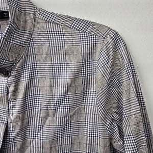 Zara Grey Plaid Rain Light Jacket Size M