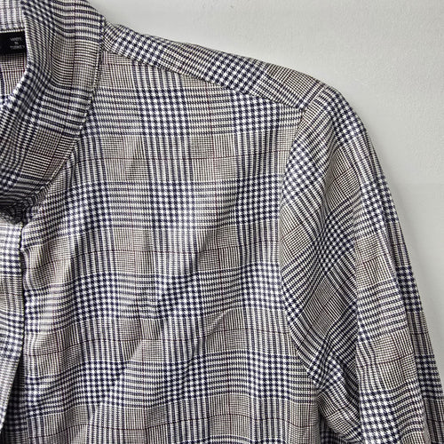 Zara Grey Plaid Rain Light Jacket Size M