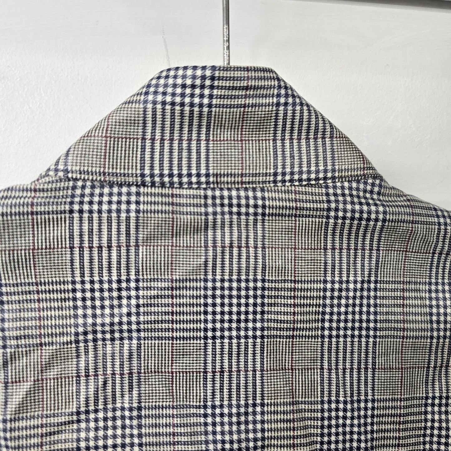 Zara Grey Plaid Rain Light Jacket Size M