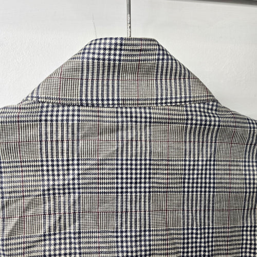 Zara Grey Plaid Rain Light Jacket Size M