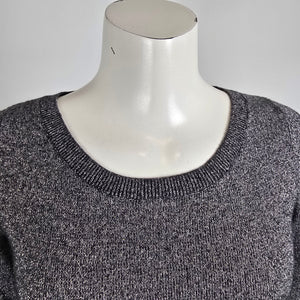 Banana Republic Silver Italian Yarn Wool Knit Sweater Size S