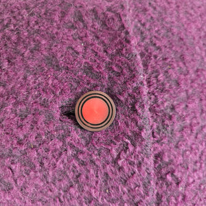 Vintage Dutch Plus William Frohman Purple Faux Fur Cape Jacket Size L
