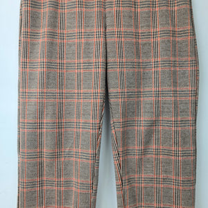 Liverpool Orange Plaid Cropped Pants Size 12