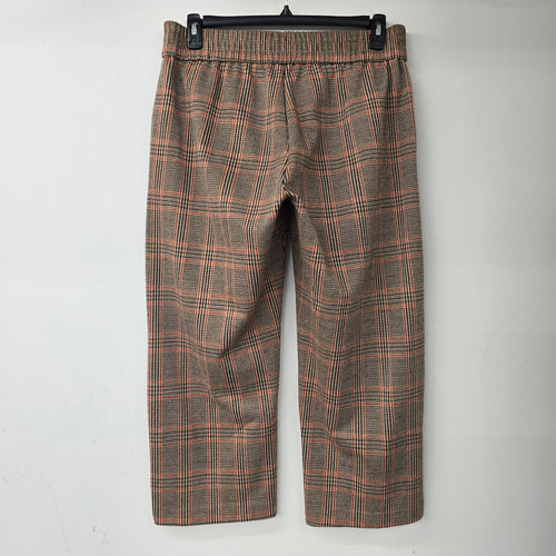 Liverpool Orange Plaid Cropped Pants Size 12