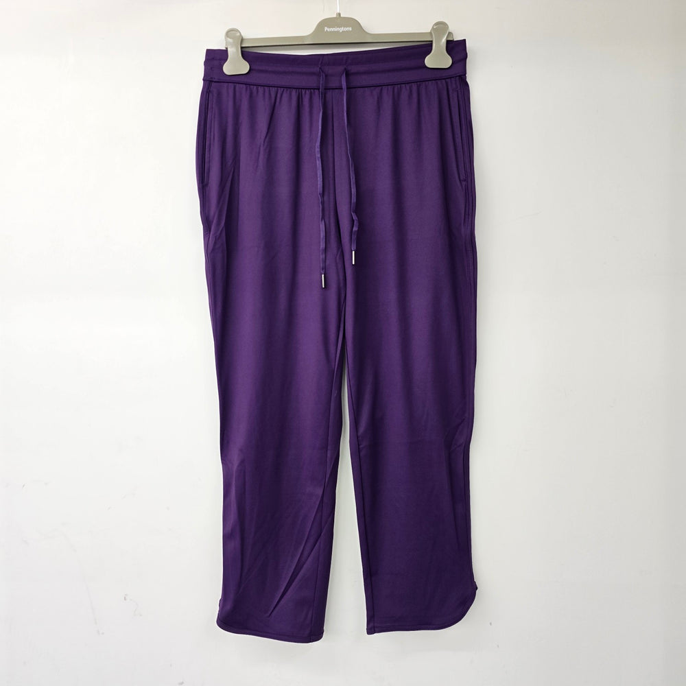 Halara Purple Mid Rise Drawstring Tapered Active Pants Size L
