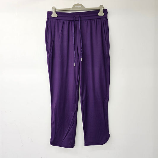 Halara Purple Mid Rise Drawstring Tapered Active Pants Size L