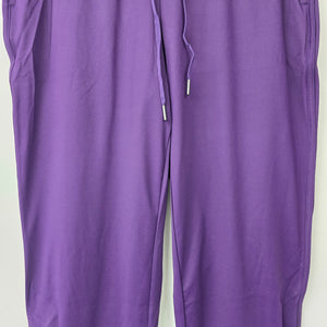 Halara Purple Mid Rise Drawstring Tapered Active Pants Size L