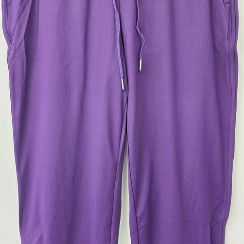 Halara Purple Mid Rise Drawstring Tapered Active Pants Size L