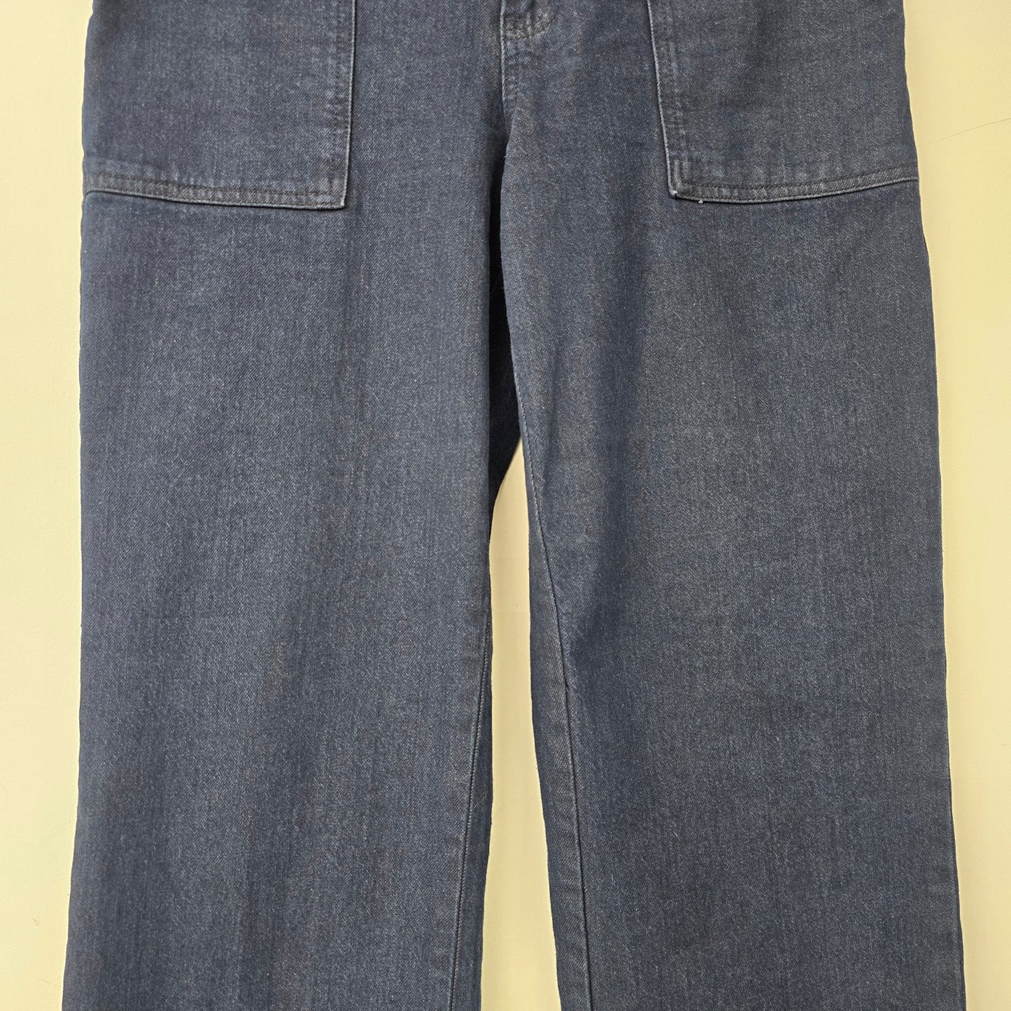 R Jeans Dark Denim Cargo Wide Leg Jeans Size 30