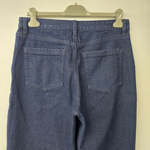 R Jeans Dark Denim Cargo Wide Leg Jeans Size 30