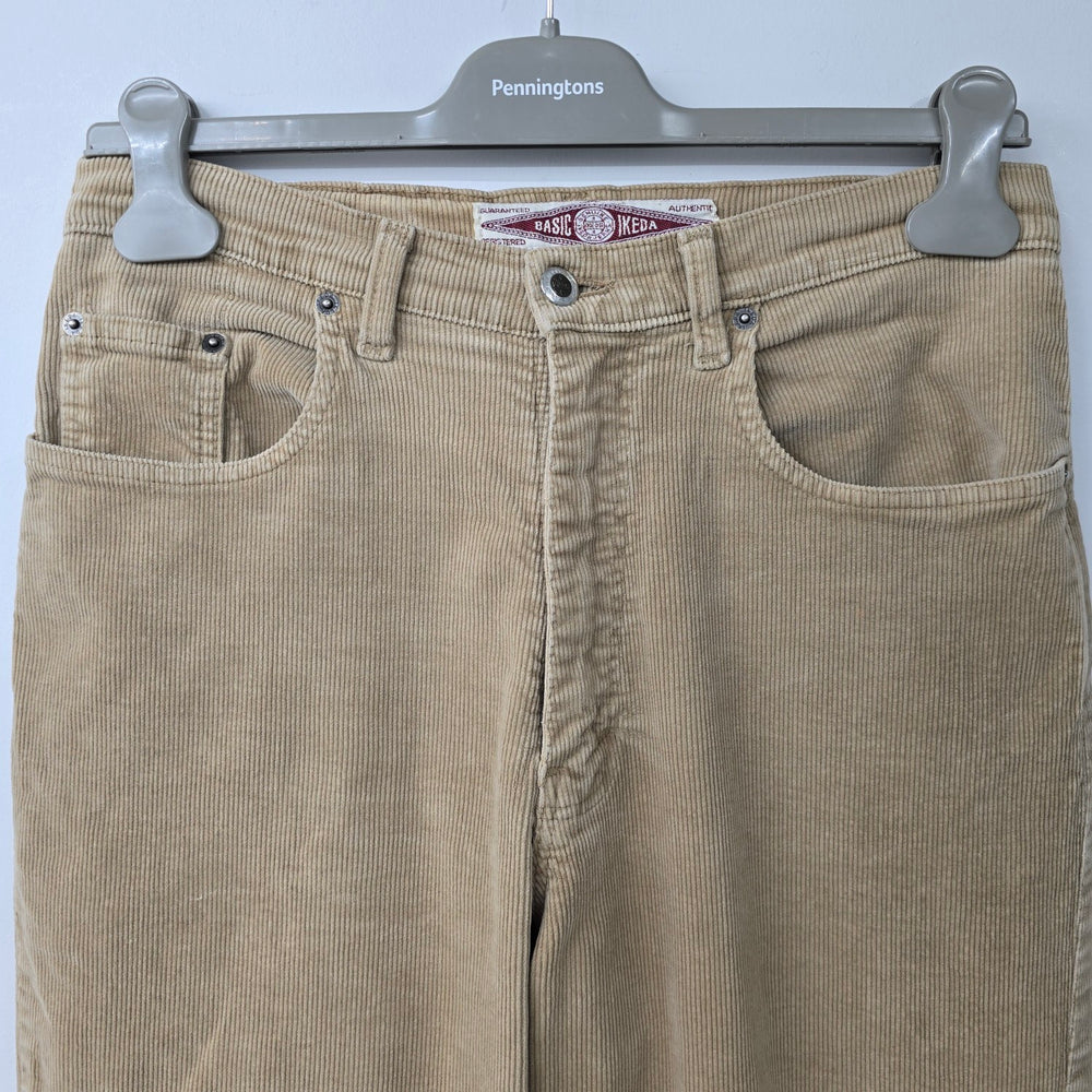 Vintage Ikeda Brown Corduroy High Rise Pants Size 29