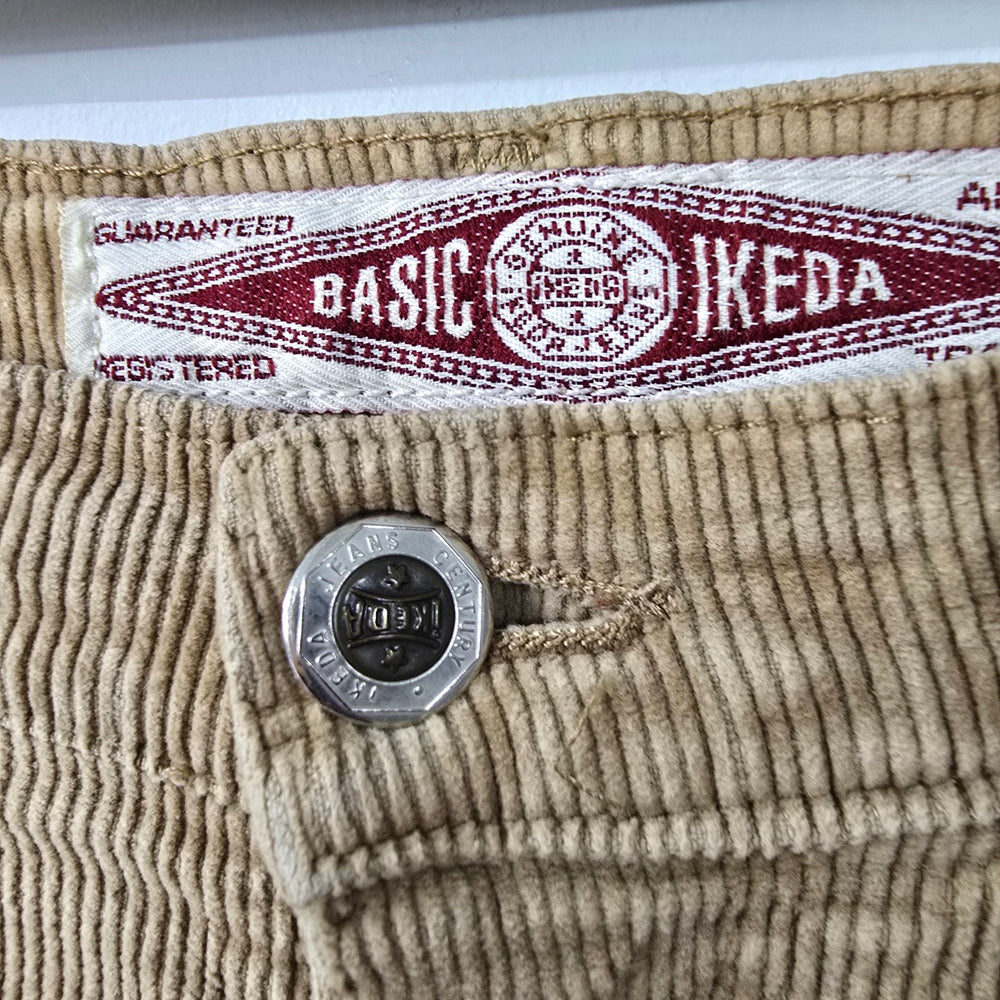 Vintage Ikeda Brown Corduroy High Rise Pants Size 29