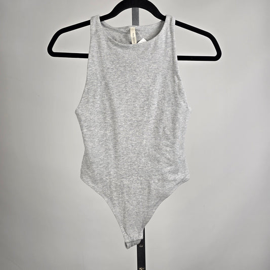 Babaton Grey Cotton Sleeveless Body Suit Size XS