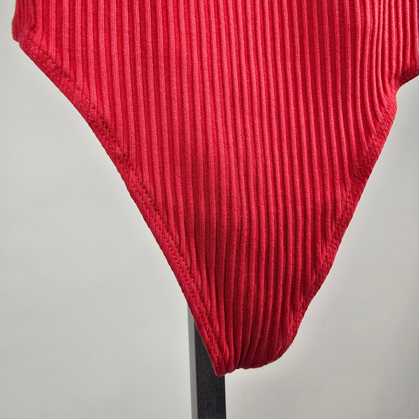 Wilfred Red Ribbed Sleeveless Bodysuit Size XXS