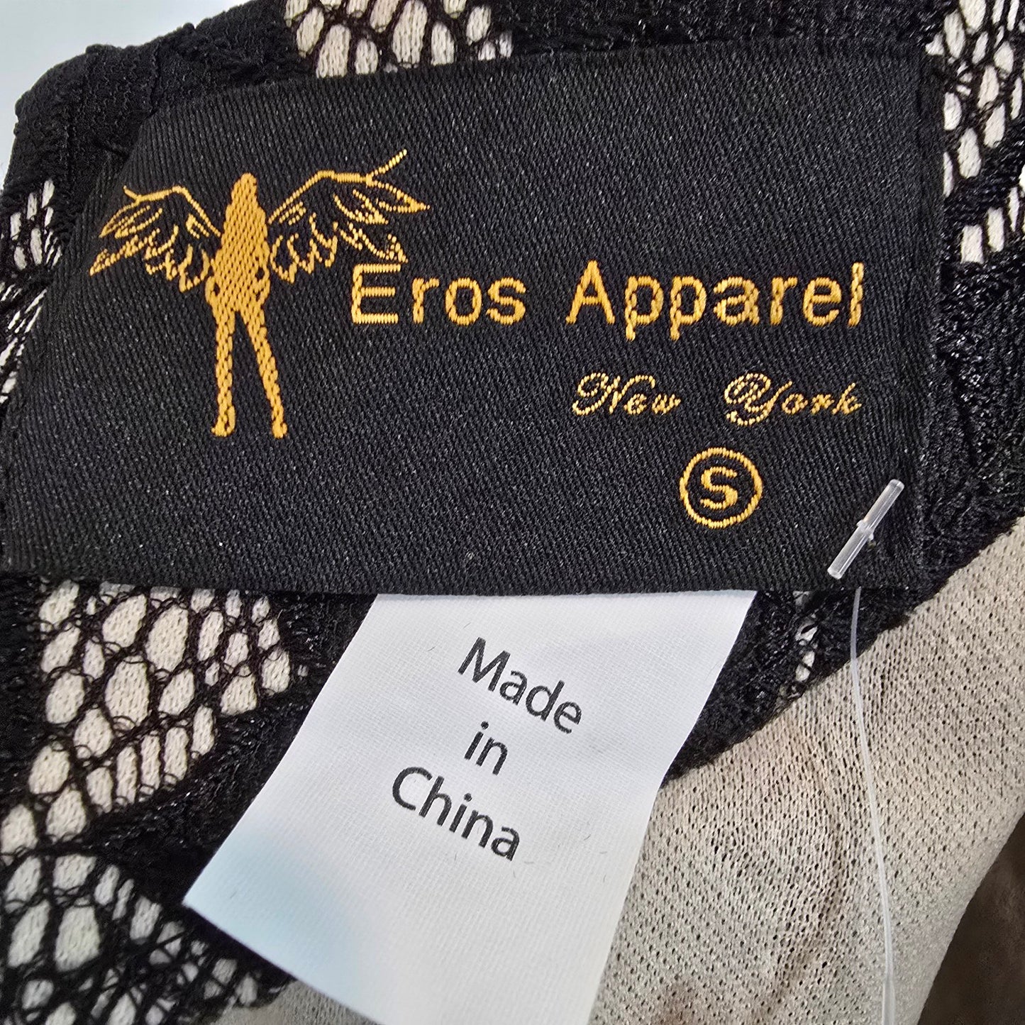 Eros Apparel Black Floral Peplum Top Size S