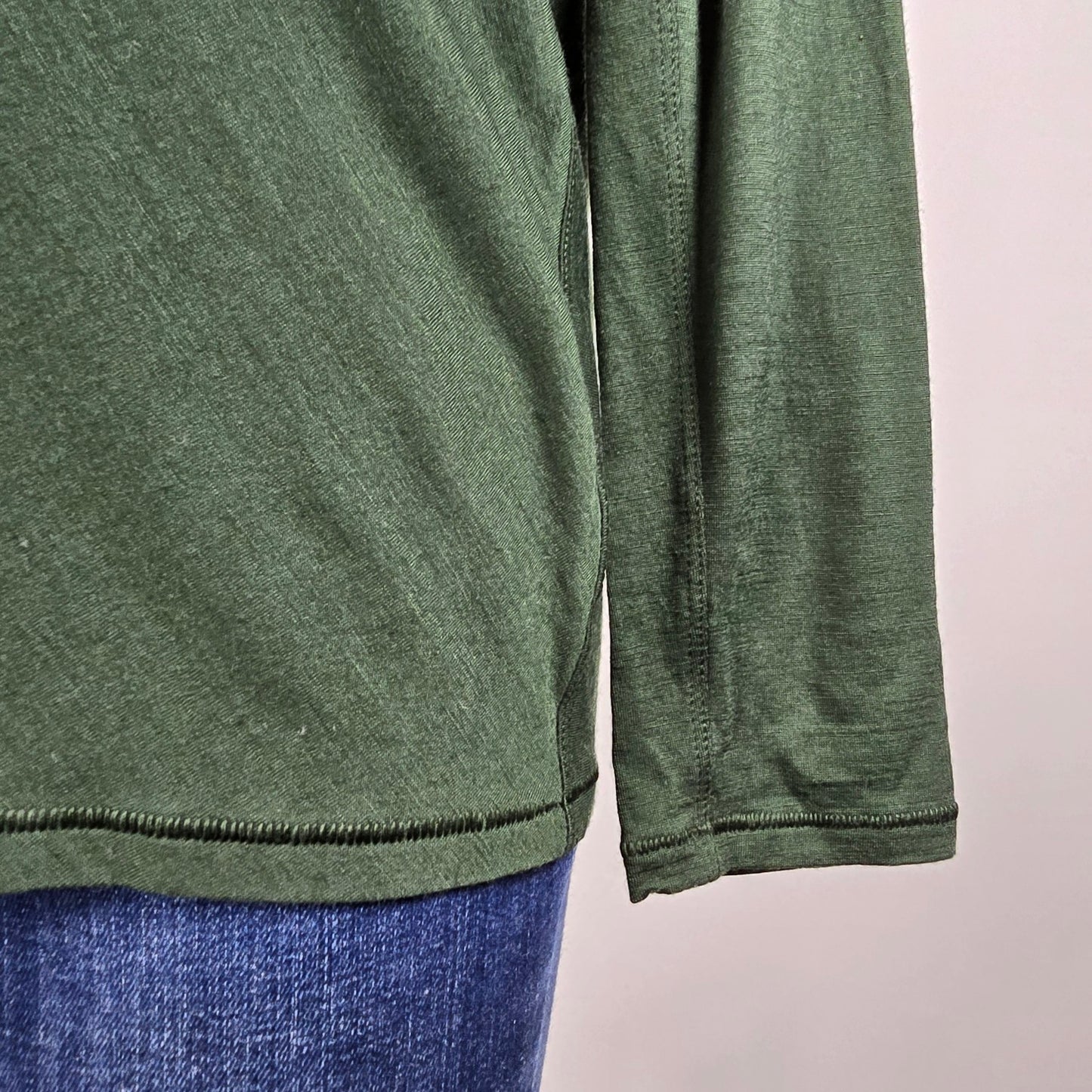 Kit & Ace Green Long Sleeve Top Size L