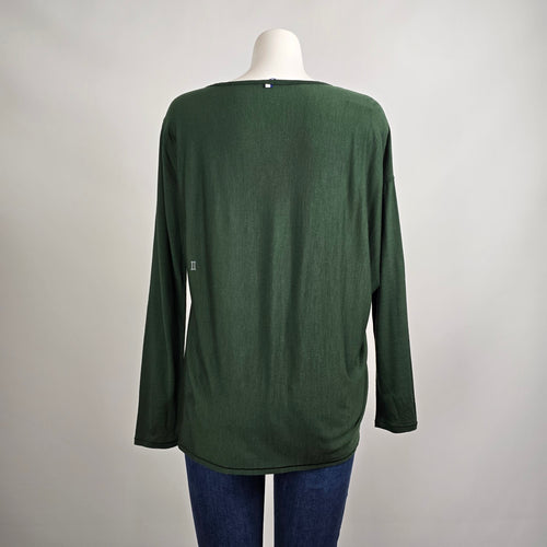 Kit & Ace Green Long Sleeve Top Size L