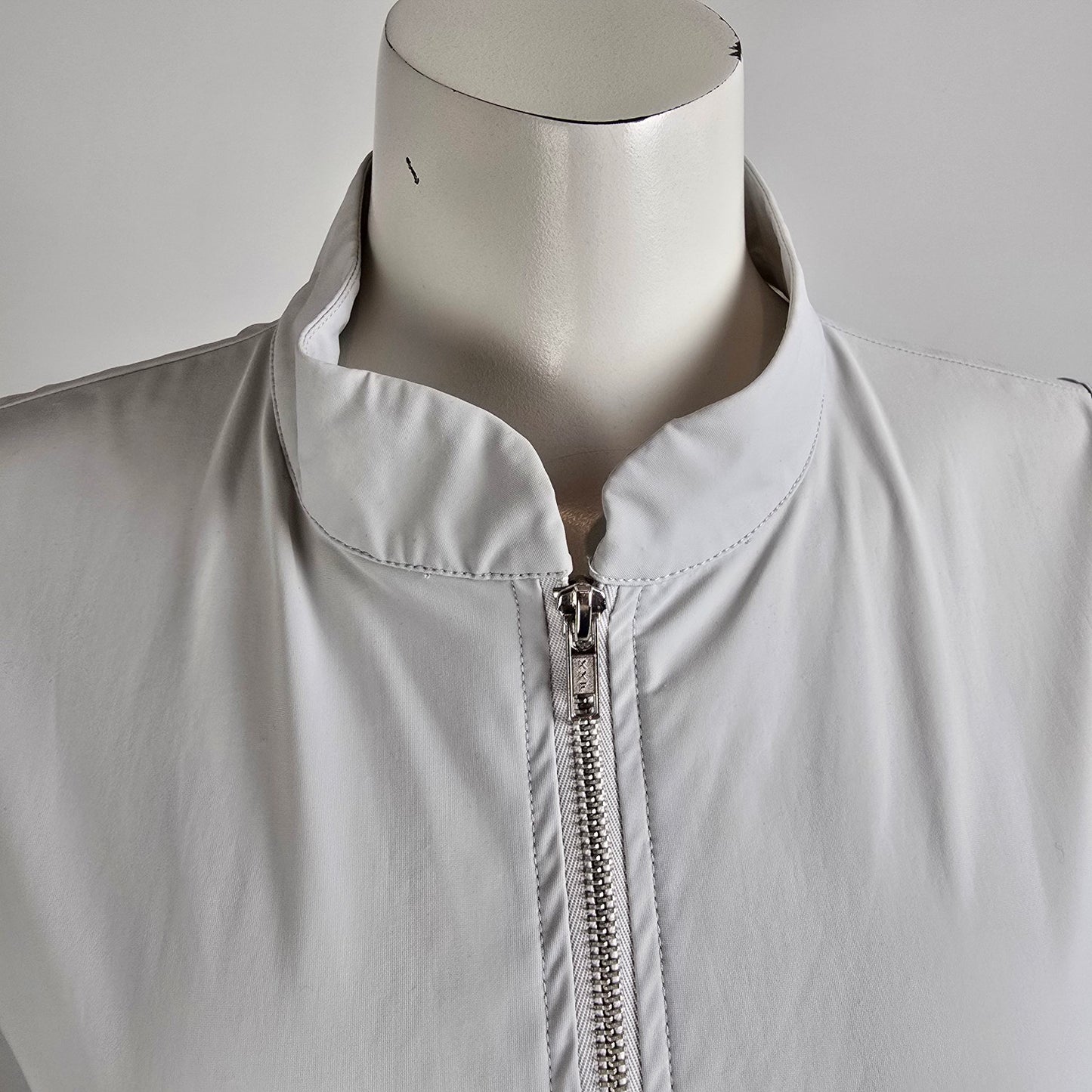 Mythique Grey Zip Up Long Vest Size L