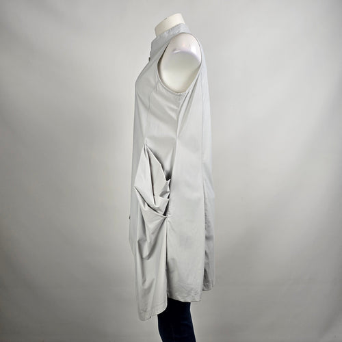 Mythique Grey Zip Up Long Vest Size L