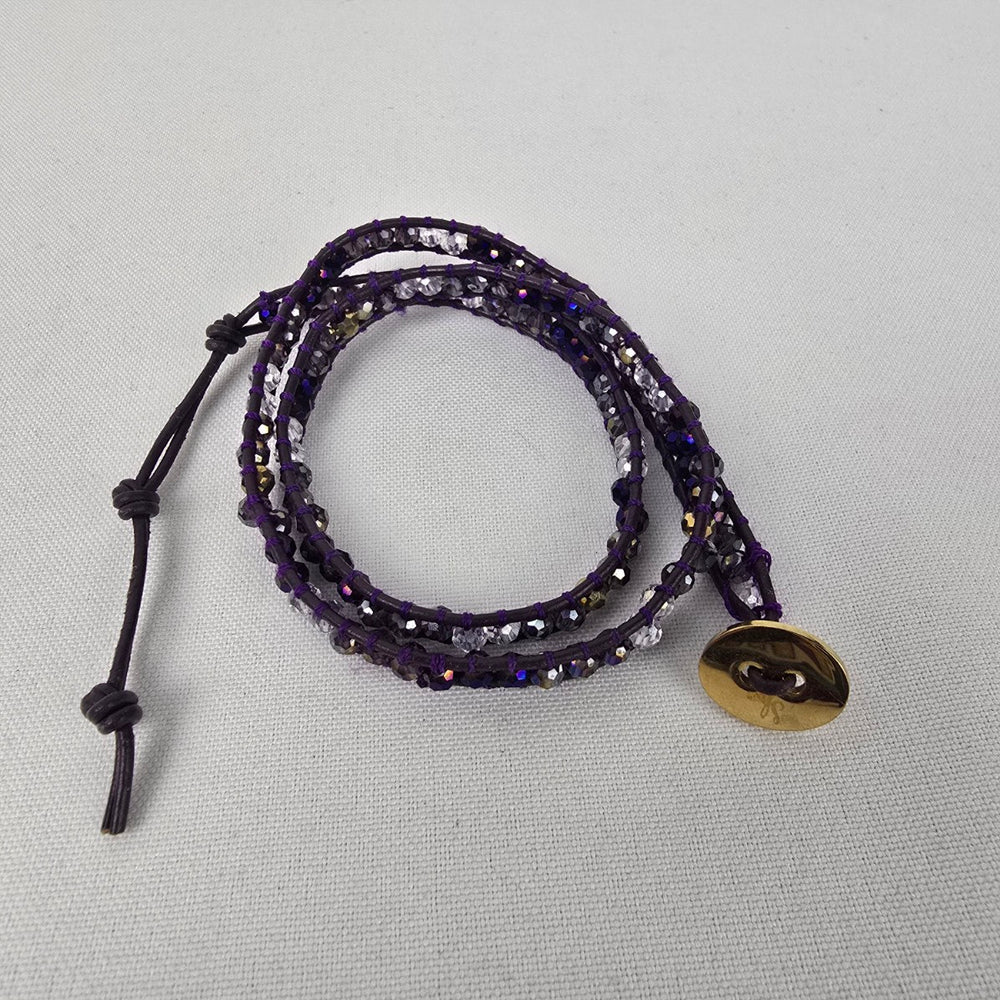 South Hill Purple Multi-Wrap Bracelet