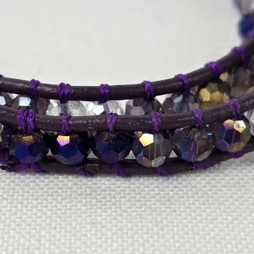 South Hill Purple Multi-Wrap Bracelet