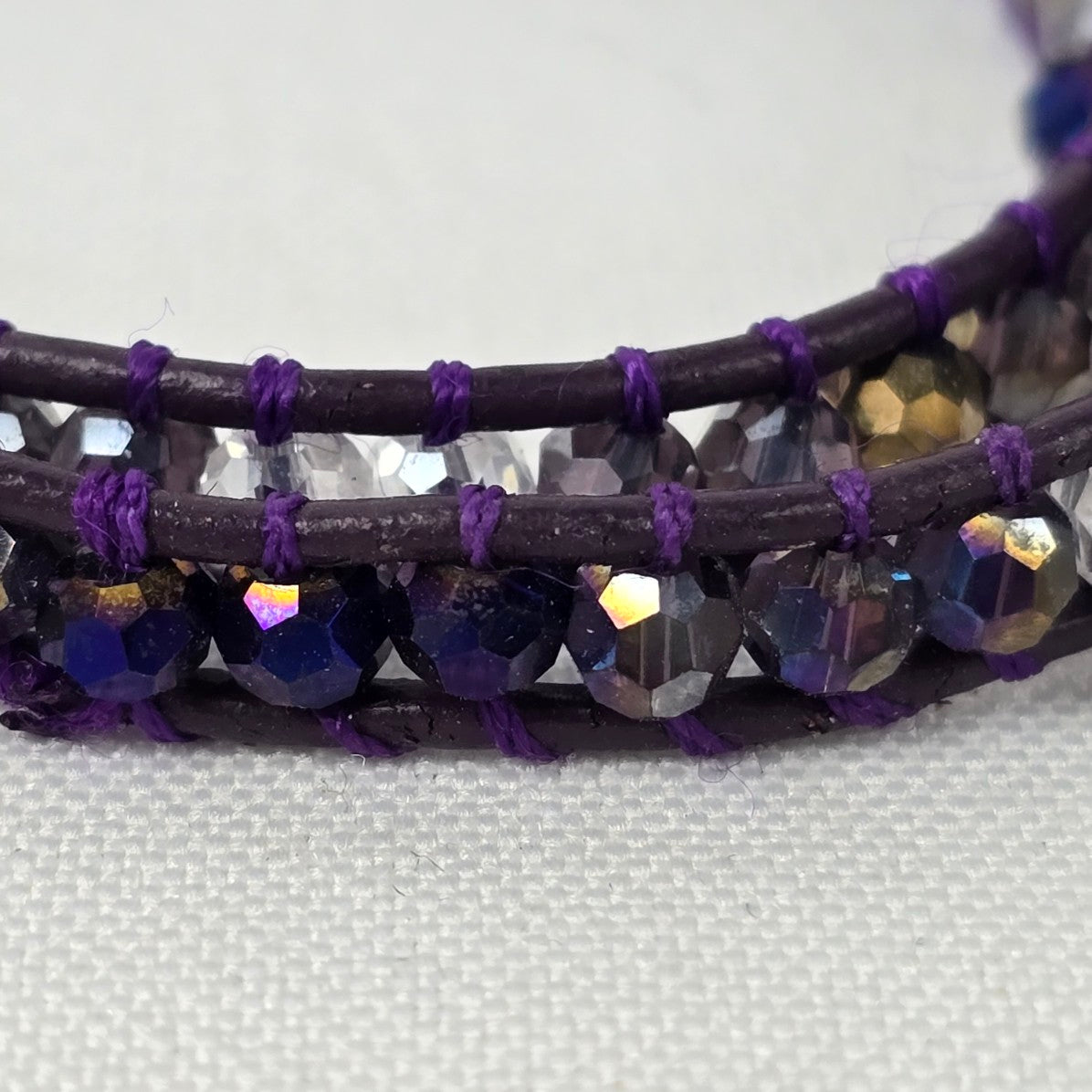 South Hill Purple Multi-Wrap Bracelet