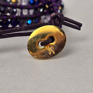 South Hill Purple Multi-Wrap Bracelet