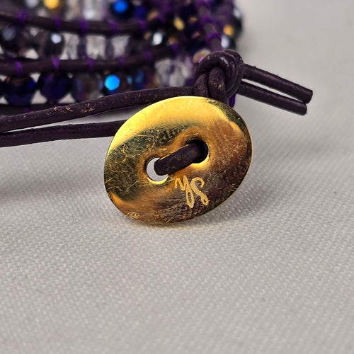 South Hill Purple Multi-Wrap Bracelet