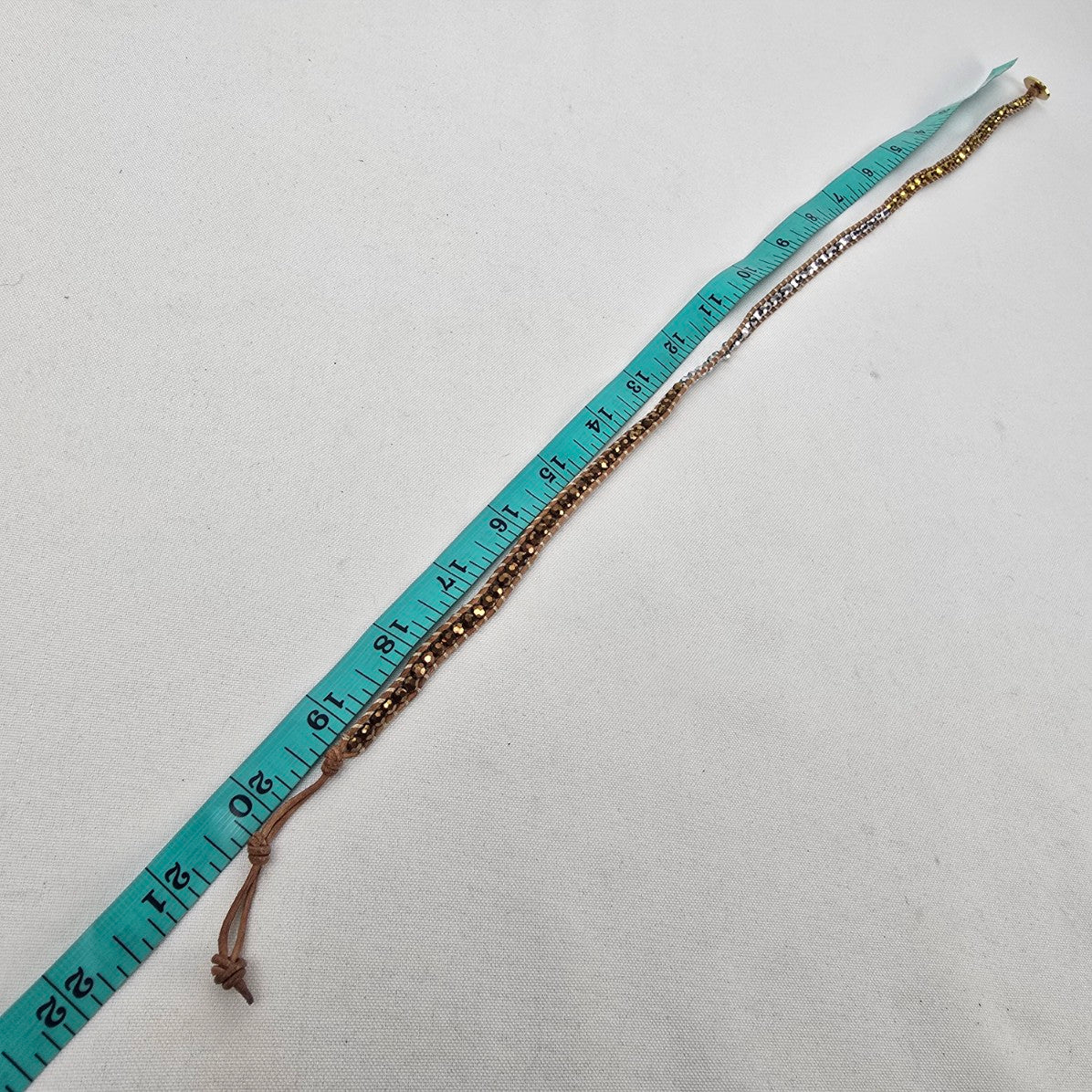 South Hill Brown & Gold Beaded Multi-Wrap Bracelet