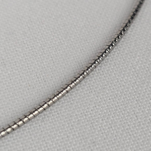 Fifth Avenue Black Rhinestone Delicate Pendant Collar Necklace
