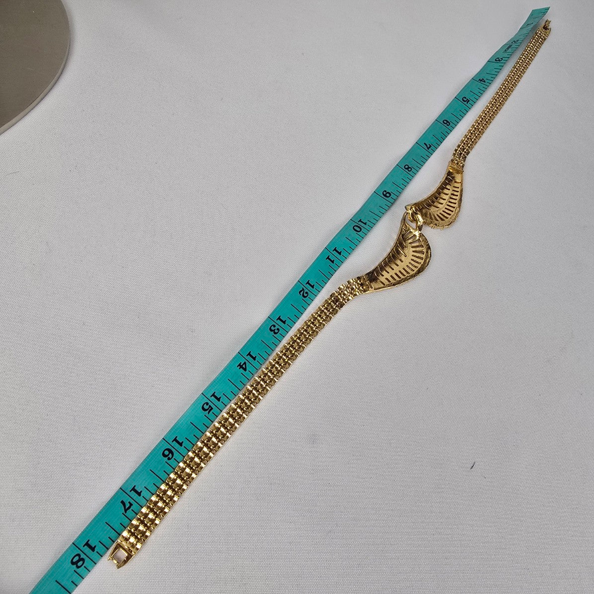 Vintage Nina Ricci Gold & Crystal Statement Collar Necklace