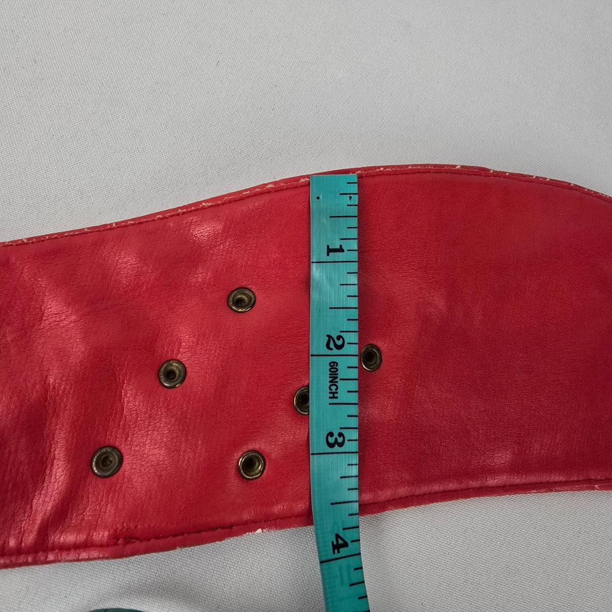 Vintage Red Statement Belt Size S/M