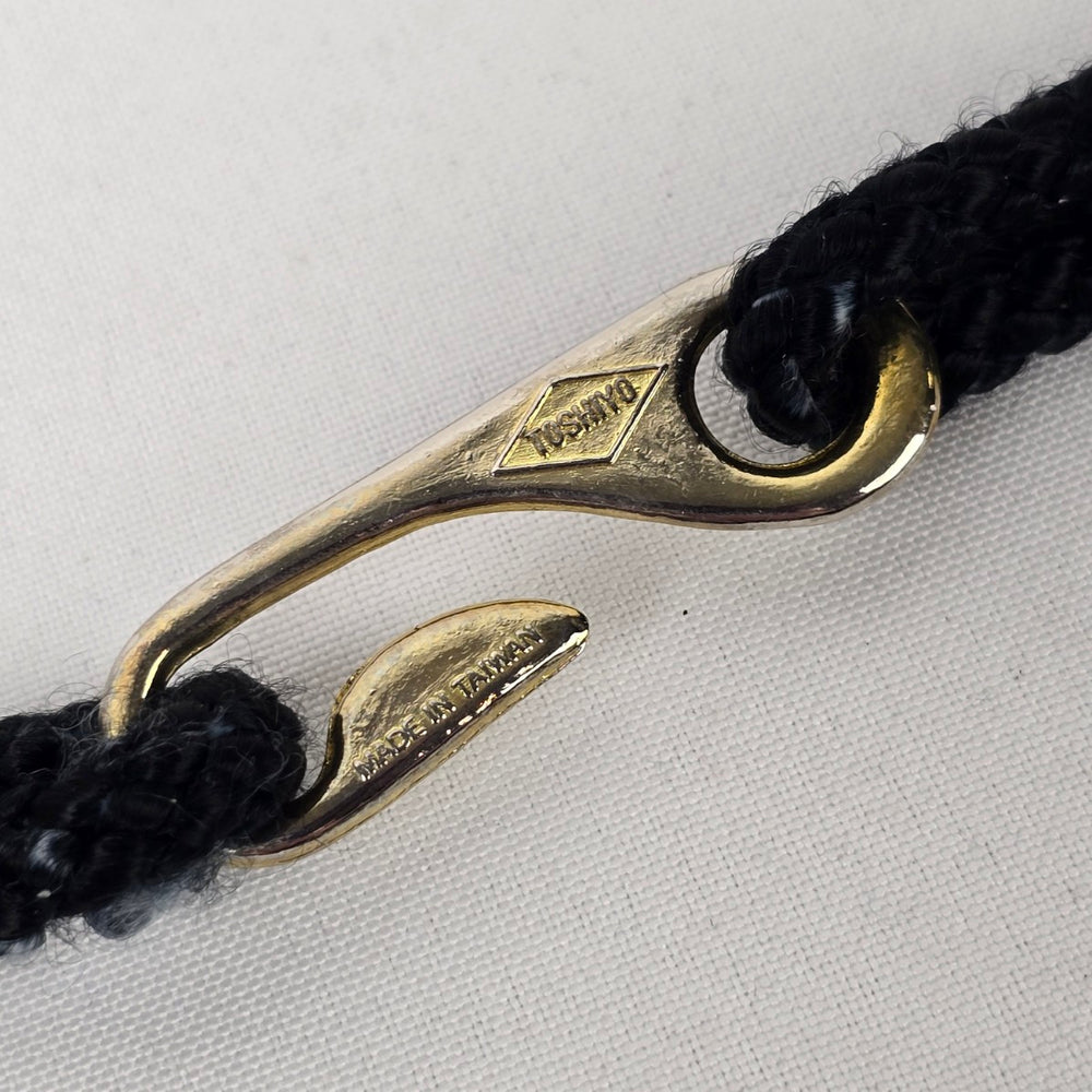 Vintage Toshiyo Black & Gold Statement Cord Belt Size S