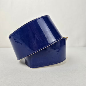 Vintage Emmanuel Blue & White Button Detail Statement Belt Size S/M
