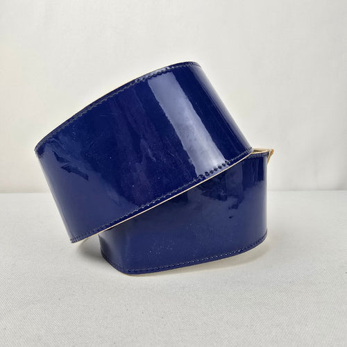 Vintage Emmanuel Blue & White Button Detail Statement Belt Size S/M