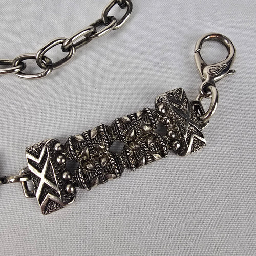 Vintage Silver Chain Link Belt Size M/L