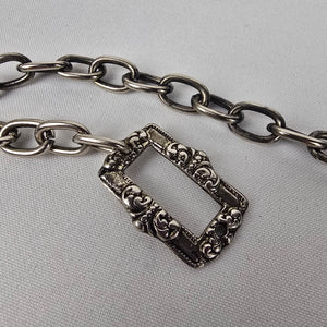 Vintage Silver Chain Link Belt Size M/L
