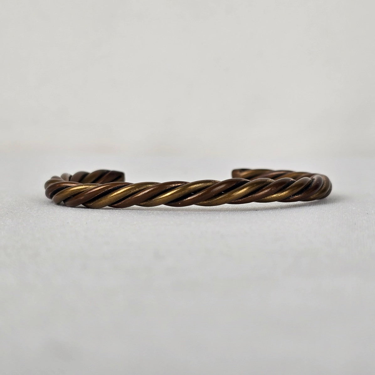 Vintage Twisted Copper Cuff Bracelet