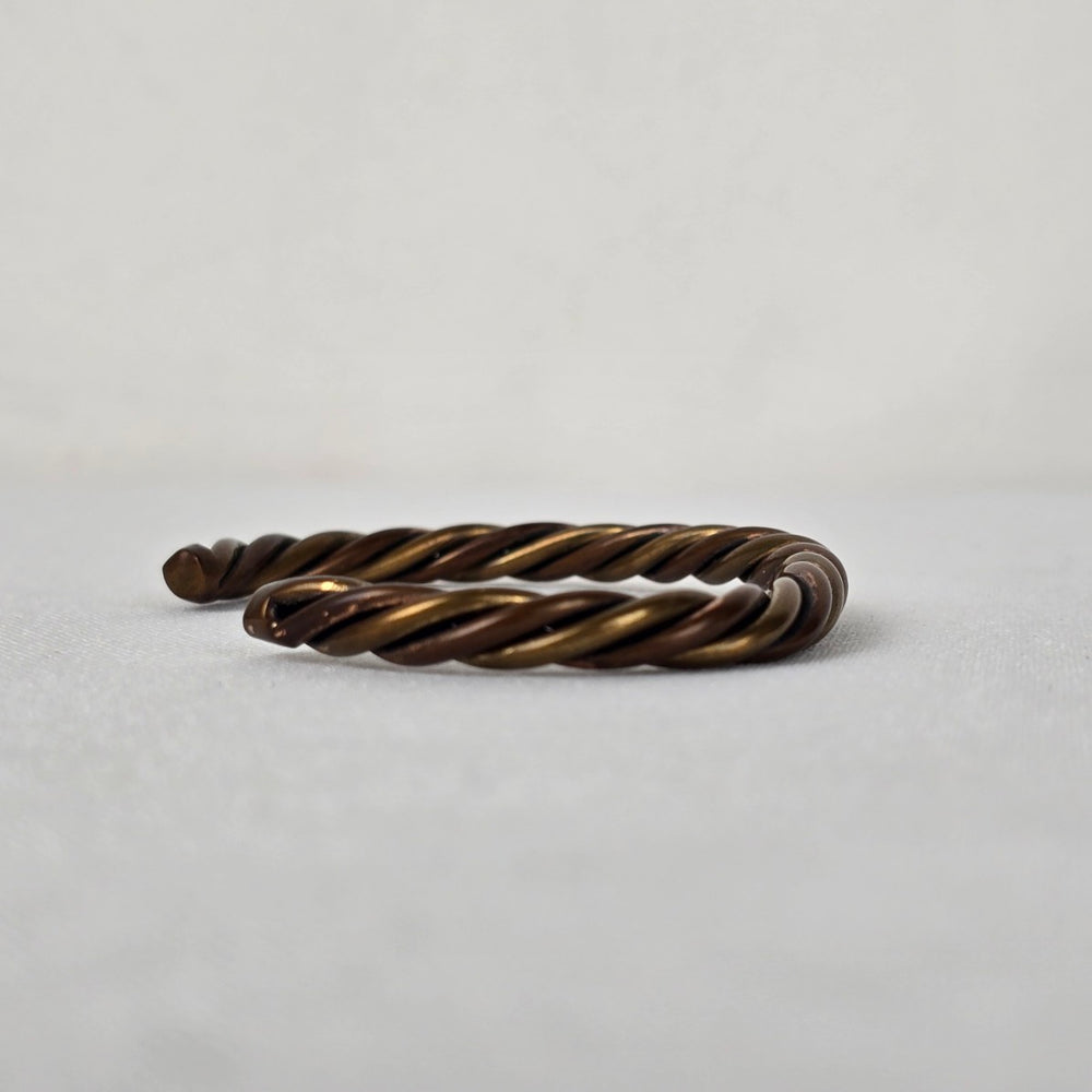 Vintage Twisted Copper Cuff Bracelet