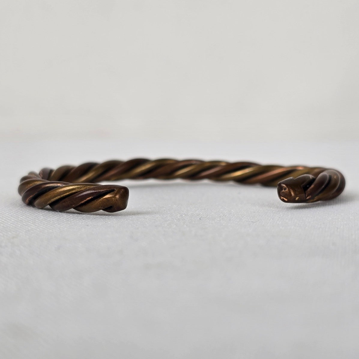 Vintage Twisted Copper Cuff Bracelet