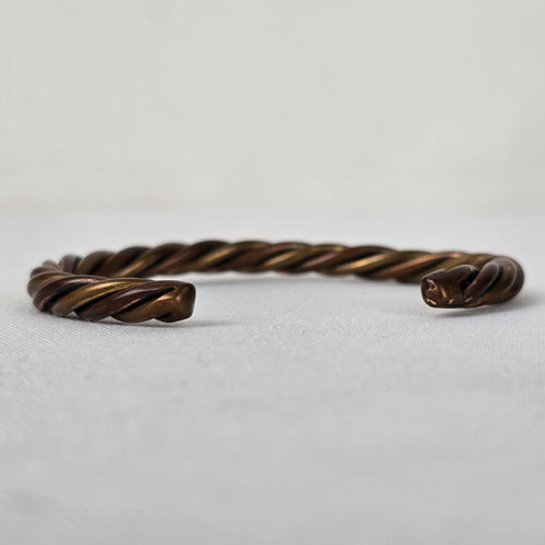 Vintage Twisted Copper Cuff Bracelet