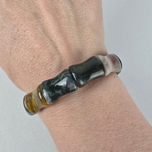Faux Natural Stone Stretch Bracelet