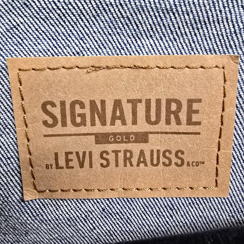 Signature Levi Strauss Light Wash Denim Jacket Size 3XL