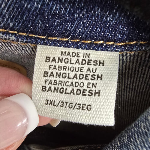 Signature Levi Strauss Light Wash Denim Jacket Size 3XL