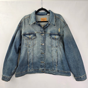 Signature Levi Strauss Light Wash Denim Jacket Size 3XL