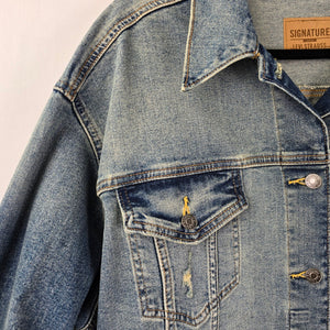 Signature Levi Strauss Light Wash Denim Jacket Size 3XL
