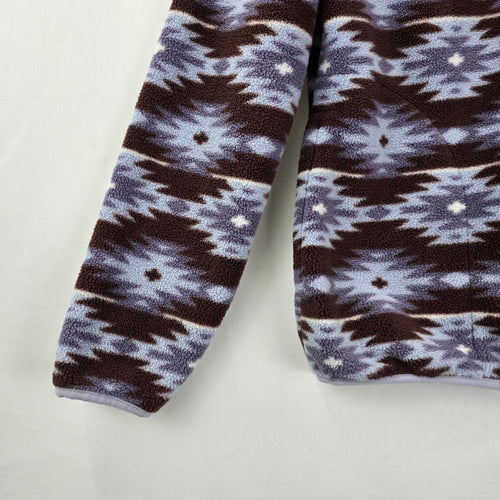 Woods Aztec Brown Thermal 1/4 Zip Sweater Size S