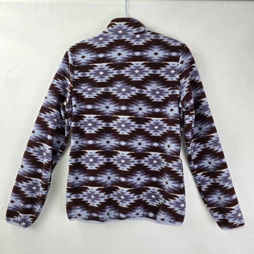 Woods Aztec Brown Thermal 1/4 Zip Sweater Size S