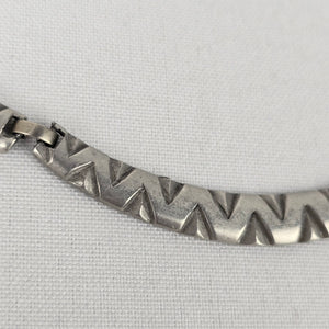 Vintage Silver Tone Collar Necklace