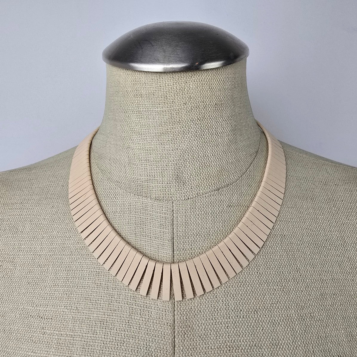 Vintage Pink Egyptian Collar Necklace